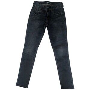 Old Navy Women's Skinny Jeans Size 0 Dark Wash Low Rise Stretch Denim